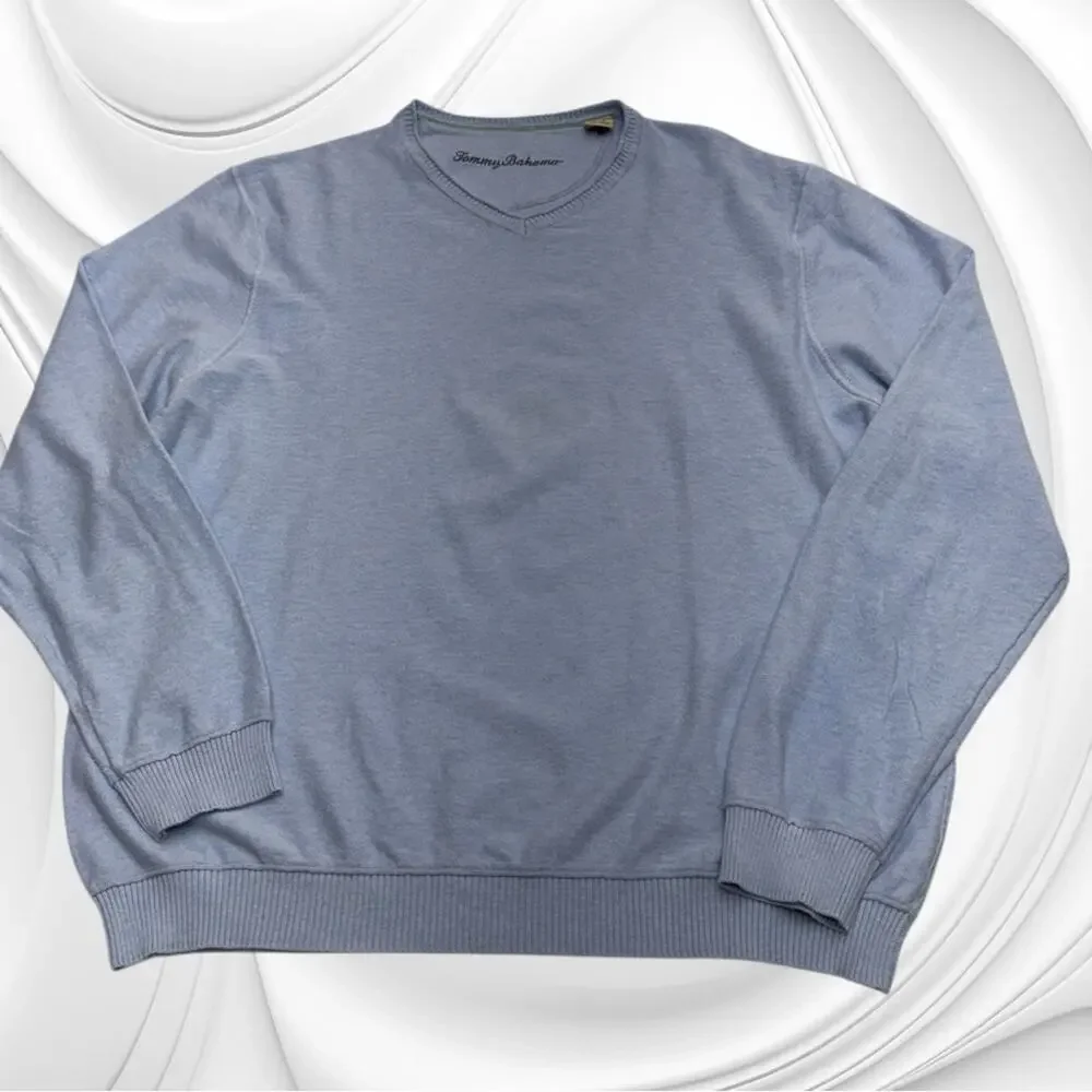 TOMMY BAHAMA Men’s XL Light Blue Sweater